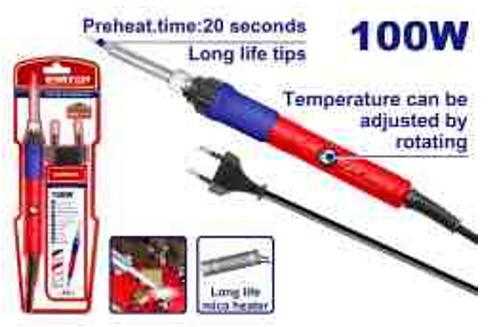 Electric Soldering Iron 100W, 220-240V 50/60Hz, Ceramic Element, 20sec